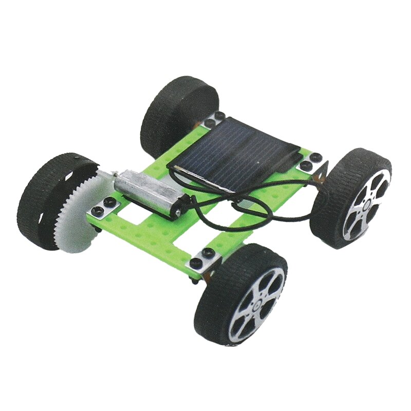 Solar Toys Car 1 Set Mini Solar Powered Toy Diy Car Kit Children Educational Gadget